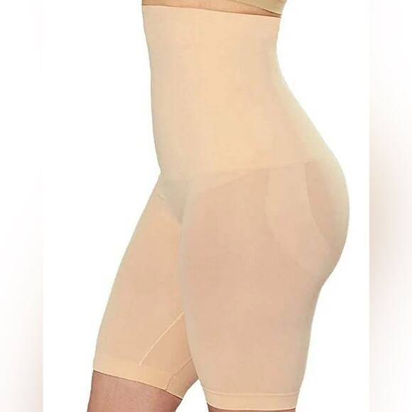 New SHAPERMINT Empetua  All Day High-Waisted Shaper Shorts HYBRID XL/2XL BEIGE - Picture 1 of 6